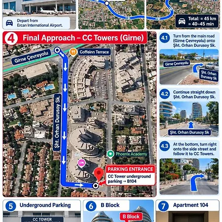 Girne, Genis Terasli Modern * Larnaca